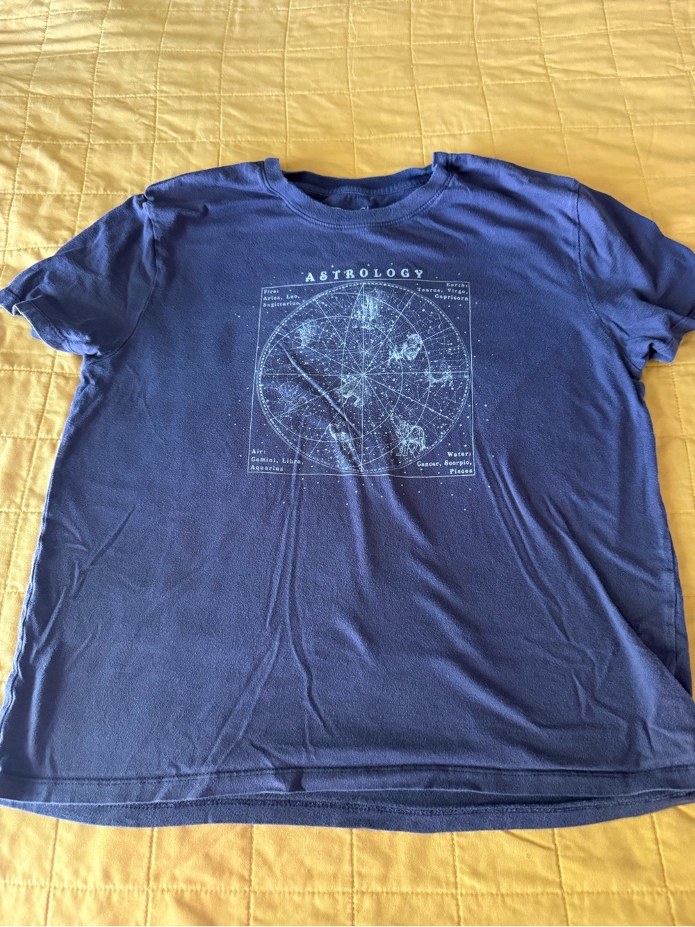 Fifth Sun Blue Astrology Graphic Tee